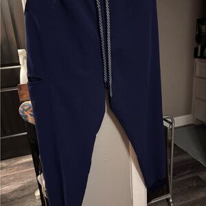 Jaanuu Navy Blue Jogger Scrub Pants